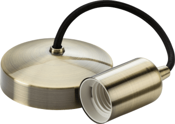 6" E27 Contemporary Pendant Set - Antique Brass