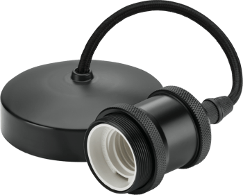 6" E27 Vintage Pendant Set - Anthracite
