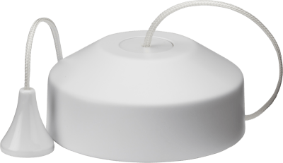 1-way 10-150W (5-100W LED) Trailing edge pull cord dimmer switch - matt white