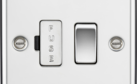 Knightsbridge Rounded Edge Polished Chrome 13A Switched Fused Spur Unit