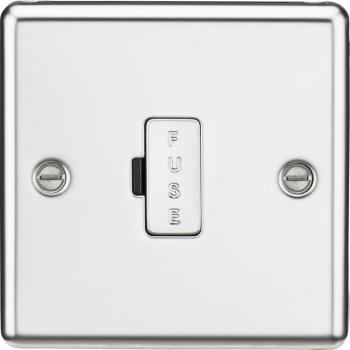 Knightsbridge Rounded Edge Polished Chrome 13 Amp Fused Spur Unit