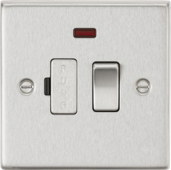Knightsbridge Polished Chrome 13A Switched Fused Spur Unit with Neon