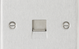 Knightsbridge Polished Chrome Telephone Extension Outlet