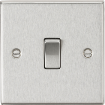 Knightsbridge Polished Chrome 20A 1 Gang DP Switch