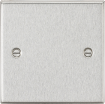Knightsbridge Square Edge Polished Chrome Single Blanking Plate