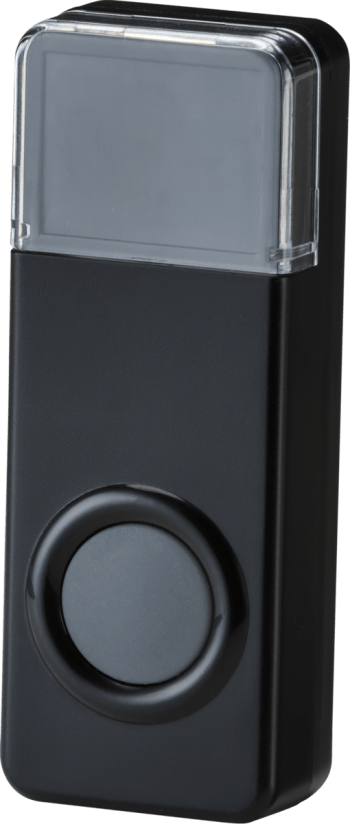 IP55 wireless bell push - black
