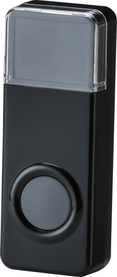 IP55 wireless bell push - black