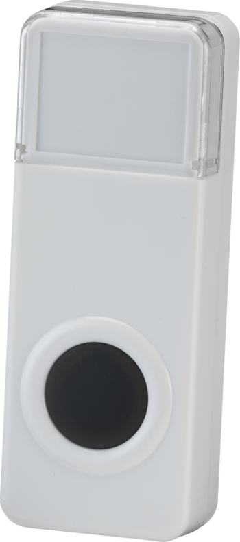 IP55 wireless bell push - white