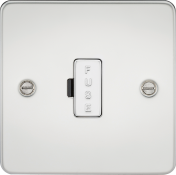 Knightsbridge Flat Plate Polished Chrome 13A Fused Spur Unit