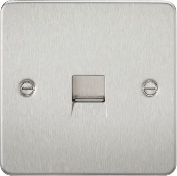 Knightsbridge Flat Plate Brushed Chrome Telephone Master Outlet