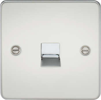 Knightsbridge Flat Plate Polished Chrome Telephone Master Outlet