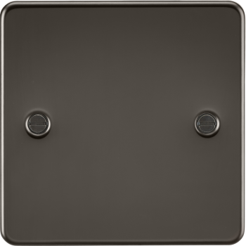 Knightsbridge Flat Plate Gunmetal Single Blanking Plate