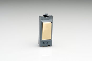 Varilight Polished Brass 1-Gang Blanking Insert