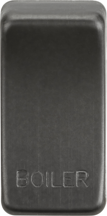 Knightsbridge Smoked Bronze Engraved Switch Cover marked "BOILER"