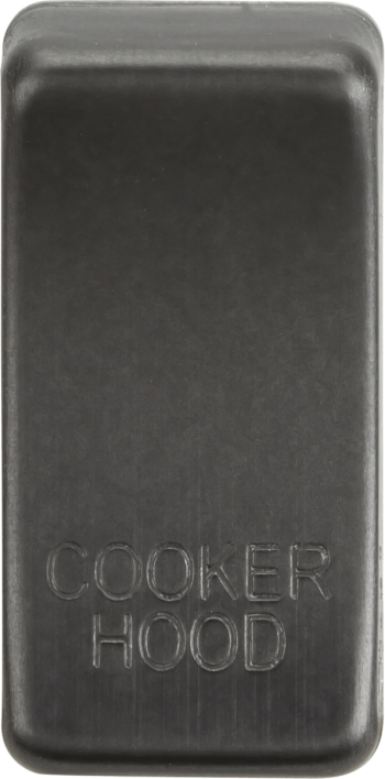 Knightsbridge Smoked Bronze Engraved Switch Cover marked "COOKER HOOD"