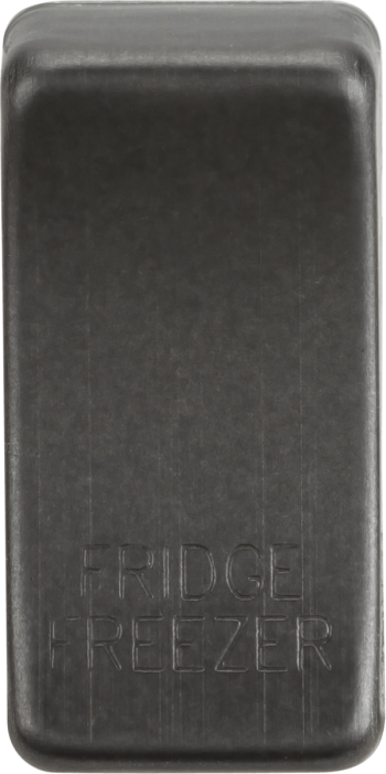Knightsbridge Smoked Bronze Engraved Switch Cover marked "FRIDGE FREEZER"