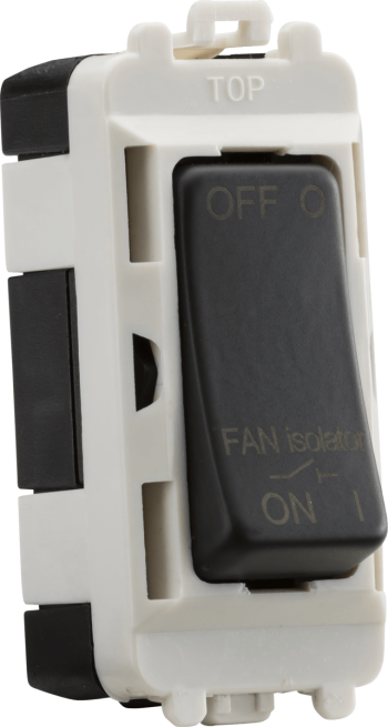 Knightsbridge Anthracite 10A Fan Isolator Module
