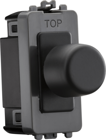 Knightsbridge Anthracite 6A 1 Gang 2-way Dummy Dimmer Module