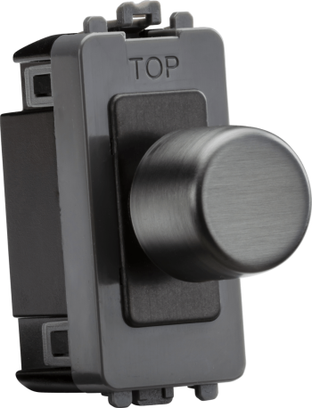 Knightsbridge Smoked Bronze 6A 1 Gang 2-way Dummy Dimmer Module