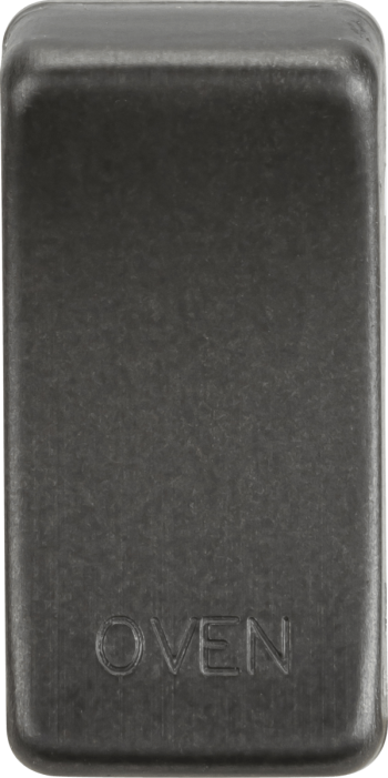 Knightsbridge Smoked Bronze Engraved Switch Cover marked "OVEN"