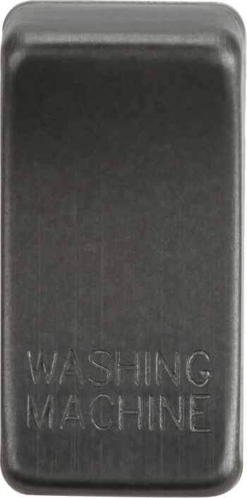 Knightsbridge Smoked Bronze Engraved Switch Cover marked "WASHING MACHINE"