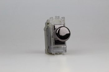 Varilight Power Grid Iridium Modules  2-Way V-Plus Push On/Off Rotary Dimmer 40-400W (1 Grid Space)