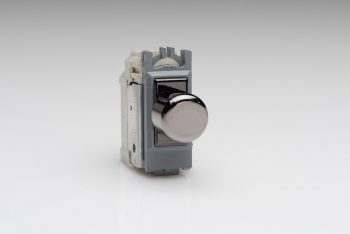 Varilight Iridium Black 2-Way Push-On/Off Rotary Dimmer 60-400W (1 Grid Space) Module