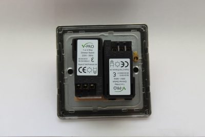 Varilight Essential Brushed Brass 2-Gang 2-Way V-Pro Push On/Off Rotary LED Dimmer 2 x 0-120W - Image 2