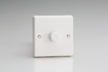 Varilight White 1-Gang V-Pro Smart Master WiFi Dimmer 1 x 100W LED (2-Way with Supplementary Controller)