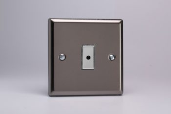 Varilight Classic Pewter Eclique 2 1-Gang 1-Way Remote/Tactile Touch Control Master LED Dimmer 1 x 0-100W (1-10 LEDs)