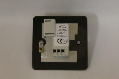 Varilight Ultraflat Brushed Brass 1-Gang 2-Way Push-On/Off Rotary LED Matrix Dimmer 1 x 20-400W (max 40 LEDs) - Image 2