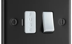 BG Electrical Nexus Metal Switched Spur 13A - Matt Black