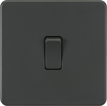 Knightsbridge Screwless Anthricate 20A 1 Gang DP Switch