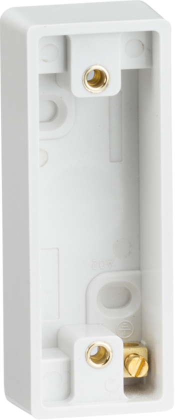 Knightsbridge White Square Edge Single 16mm Architrave Pattress Box
