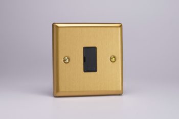 Varilight Classic Brushed Brass 13A Unswitched Fused Spur