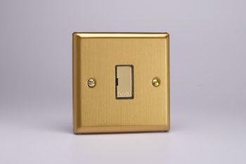 Varilight Classic Brushed Brass 13A Unswitched Fused Spur