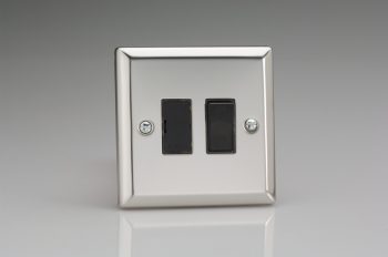 Varilight Classic Mirror Chrome 13A Switched Fused Spur