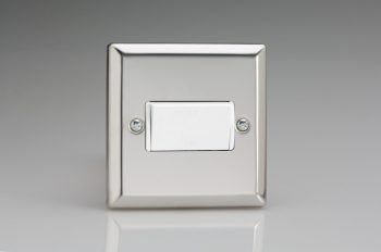 Varilight Classic Mirror Chrome 10A Fan Isolating Switch (3 Pole)