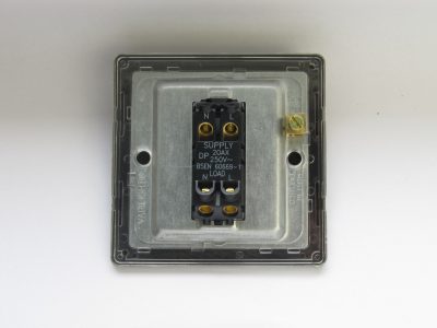 Varilight Essential Matt Black 1-Gang 20A Double Pole Rocker Switch - Image 2