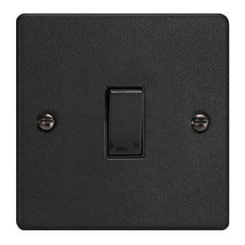 Varilight Essential Matt Black 1-Gang 20A Double Pole Rocker Switch