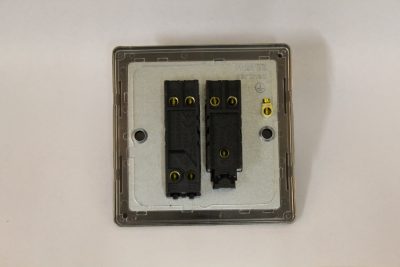 Varilight Essential Brushed Steel 2-Gang (10A Intermediate Switch + 10A 1- or 2-Way Rocker Switch) - Image 2