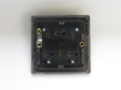 Varilight Essential Matt Black 10A Fan Isolating Switch (3 Pole) - Image 2