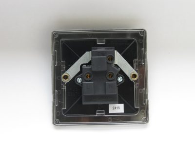 Varilight Essential Matt Black 1-Gang 5A Round Pin Socket - Image 2
