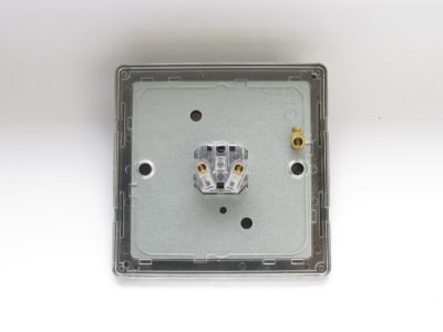 Varilight Flat Plate Screwless Mocha 1-Gang 6A 1-Way Push-to-Make Momentary Switch - Image 2