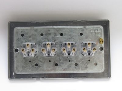 Varilight Flat Plate Screwless Polished Chrome 4-Gang 6A 1- or 2-Way Push-On/Off Impulse Switch (Twin Plate) - Image 2