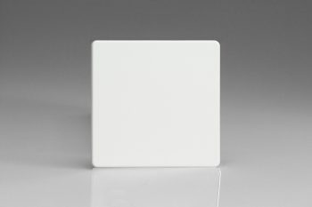 Varilight Flat Plate Screwless Premium White Single Blank Plate