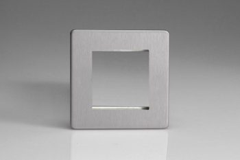 Varilight Flat Plate Screwless DataGrid Plate (2 Grid Spaces)