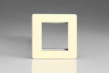Varilight Flat Plate Screwless White Chocolate DataGrid Plate (2 Grid Spaces)