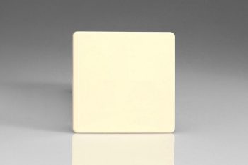 Varilight Flat Plate Screwless White Chocolate Single Blank Plate