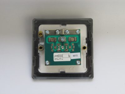 Varilight Flat Plate Screwless Primed 1-Gang TV Socket, Co-Axial - Image 2